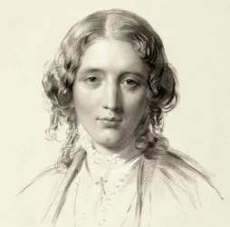 Portret van Harriet Beecher Stowe