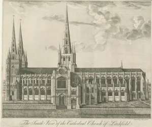 Kathedraal van Lichfield - Zuidaanzicht