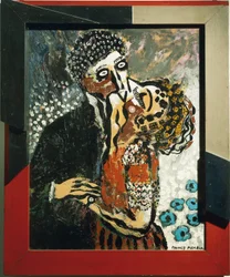 De kus (1879-1953), 1924, afmetingen 92 x 73,8 cm, Turijn, Galleria d