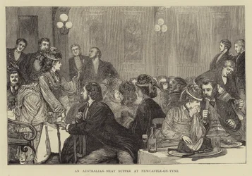 Een Australisch-Vlees Avondmaal in Newcastle-on-Tyne