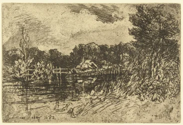 De rivier de Test bij Longparish