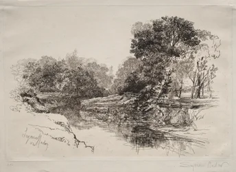 Een rivier in Ierland, 1864