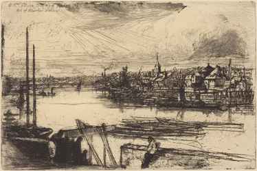 Oud Chelsea, vanuit Whistlers raam (Battersea Reach)