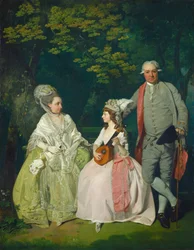 Familiegroep, ca.1775-1780 (olieverf op doek)