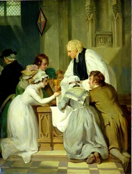 De communie (olieverf op doek)