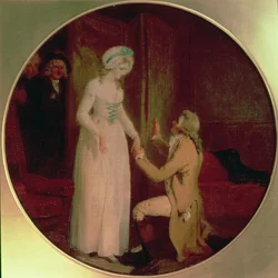Jonge Marlow en Miss Hardcastle, scène uit 