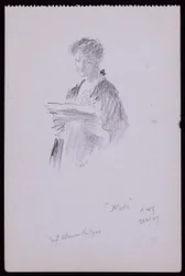 Portret van Miss Eleanor Hellyer