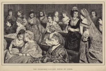 De galerij van de Peeresses, House of Lords