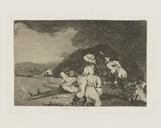 Bien te se est?. (Het dient je goed.), pl. 6 uit de serie Los desastres de la guerra (De Rampen van de Oorlog)