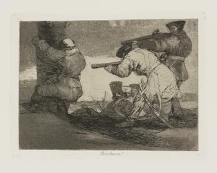 Barbaren!, pl. 38 uit de serie Los desastres de la guerra
