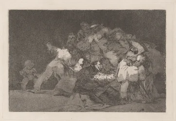 Disparate general (Algemene Dwaasheid), ook bekend als Unas de Gato y Habito de Beato (De Klauwen van een Kat en de Kleding van een Toegewijde), uit de serie Los disparates (Los proverbios)