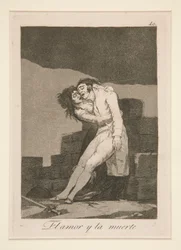 El amor y la muerte (Liefde en Dood), pl. 10 uit de serie Los caprichos