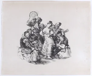 El vito De Andalusische dans, ca. 1825-1826