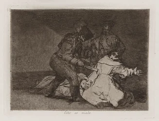 Esto es malo, plaat 46 uit Los desastres de la guerra