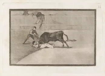 La desgraciada muerte de Pepe Illo en la plaza de Madrid, Plaat 33 uit La tauromaquia