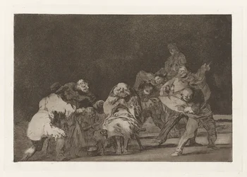 La lealtad (Loyaliteit), ook bekend als El que no te ama, burlando te difama (Hij die je niet mag, zal je belachelijk maken in een grap), uit de serie Los disparates (Los proverbios)