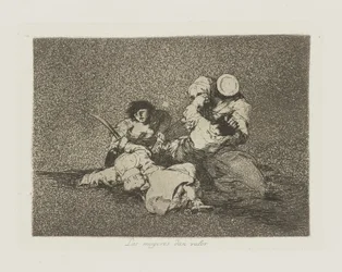 Las mugeres dan valor. (De Vrouwen Geven Moed.), pl. 4 uit de serie Los desastres de la guerra (De Rampen van de Oorlog)