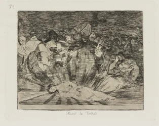 De waarheid is gestorven, pl. 79 uit de serie Los desastres de la guerra