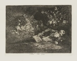 Nada. Ello dirá. (Niets. Het Gebeurtenis Zal Vertellen.), pl. 69 uit de serie Los desastres de la guerra (De Rampen van de Oorlog)