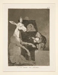 Ni mas ni menos (Noch Meer noch Minder), pl. 41 uit de serie Los caprichos
