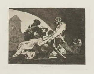 Ni por esas., pl. 11 uit de serie Los desastres de la guerra