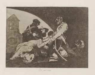 Ni por esas (Noch deze), pl. 11 uit de serie Los desastres de la guerra (De rampen van de oorlog)