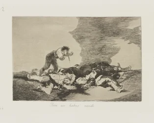 Para eso habeis nacido. (Daarvoor ben je geboren.), pl. 12 uit de serie Los desastres de la guerra (De rampen van de oorlog)