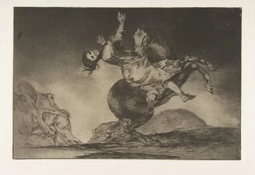 Plaat 10 uit de Disparates: De Paardenontvoerder, ca. 1816-23 gepubliceerd 1864