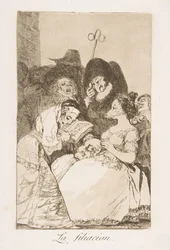 Plaat 57 uit Los Caprichos: De afstamming, 1799