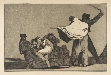Plaat A uit de Disparates: Bekende dwaasheid, ca. 1816-23 gepubliceerd voor 1877