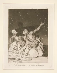 Si amanece, nos vamos (Als de Dag Aanbreekt Gaan We Weg), pl. 71 uit de serie Los caprichos