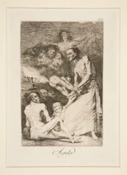 Sopla (Blazen), pl. 69 uit de serie Los caprichos