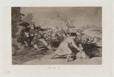 Yo lo vi (Ik zag het), Plaat 44 uit Los desastres de la guerra (De rampen van de oorlog)