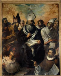 Sint Basilius dicteert zijn leer