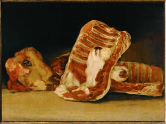 Nature Morte a la tete de mouton - Stilleven met schapenkop ...