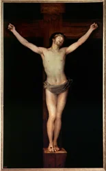 Christus gekruisigd (schilderij op doek)