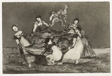 Spreekwoorden. Vrouwelijke raadsel. 1815-1824. Plaat 1 van "Spreekwoorden".
