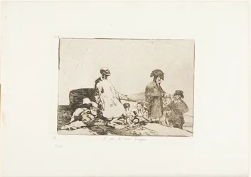 Misschien zijn ze van een ander ras, plaat 61 uit De Rampen van de Oorlog