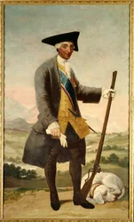Portret van Karel III als jager