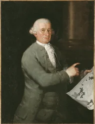 Portret van de architect Ventura Rodriguez (1717-1785)