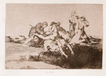 De rampen van de oorlog: Liefdadigheid (gravure naar tekening)