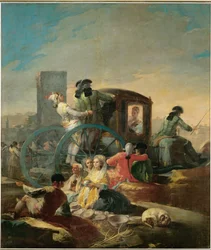 De pottenbakker, strip voor wandtapijten voor het Prado-paleis (schilderij op doek)