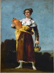 De waterdrager (olieverf op doek)