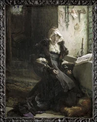 Joanna de Gek vastgehouden in Tordesillas (schilderij)
