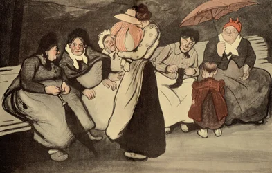 Een zonnige zondag in de frisse lucht, cartoon uit L