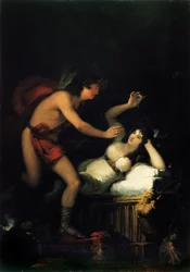 Allegorie van Liefde Cupido en Psyche