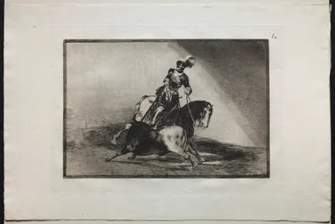 Stierengevechten: Karel V die een stier spietst, 1876
