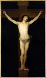 De gekruisigde Christus. Schilderij van Francisco de Goya y Lucientes (1746-1828), 19e eeuw. Afmetingen: 2.55 x 1.54 m. Madrid, Museo del Prado
