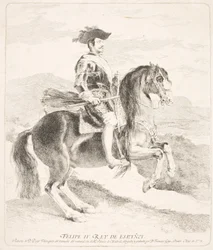 Filips IV, koning van Spanje, te paard