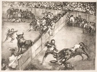 "La Division de la Place" [Stierengevecht in verdeelde arena]